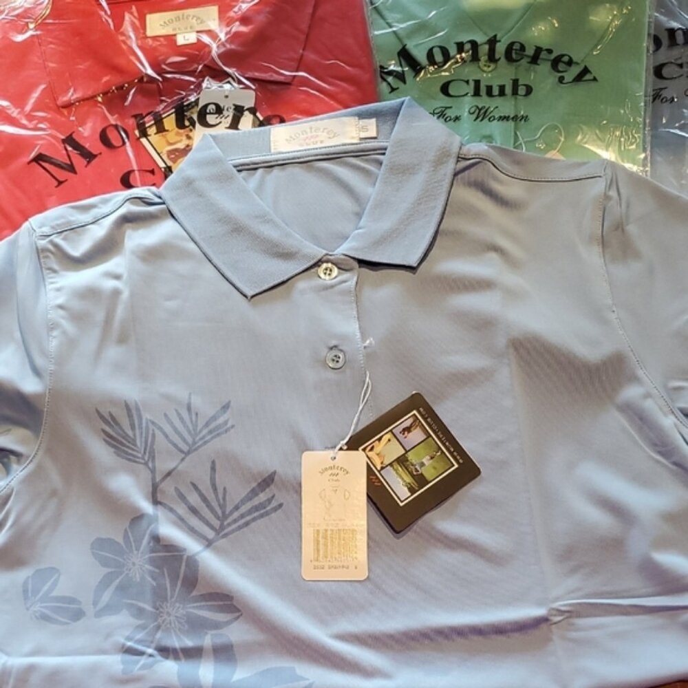 Blue Button Down Polo Shirt